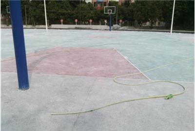 水磨地坪篮球场