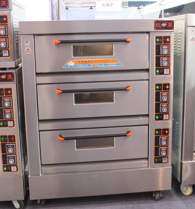 红菱烤箱电烤炉三层六盘烤箱