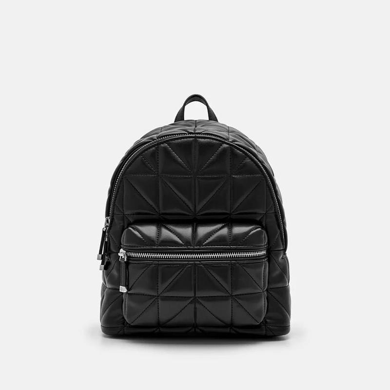 OEM custom genuine leather backpack for girl